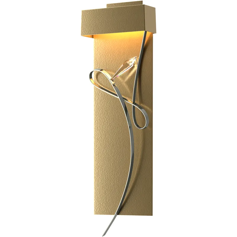 Rhapsody LED 8.6 inch Modern Brass and Sterling ADA Sconce Wall Light in Modern Brass/Sterling