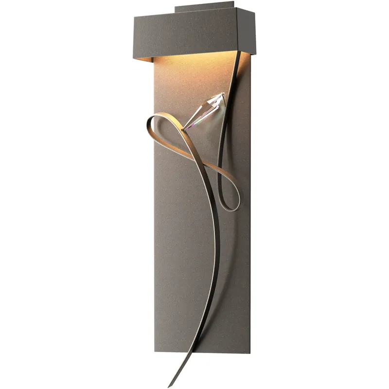 Rhapsody LED 8.6 inch Dark Smoke and Natural Iron ADA Sconce Wall Light in Dark Smoke/Natural Iron