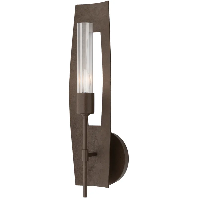 Passage 1 Light 5.3 inch Bronze Sconce Wall Light in Clear