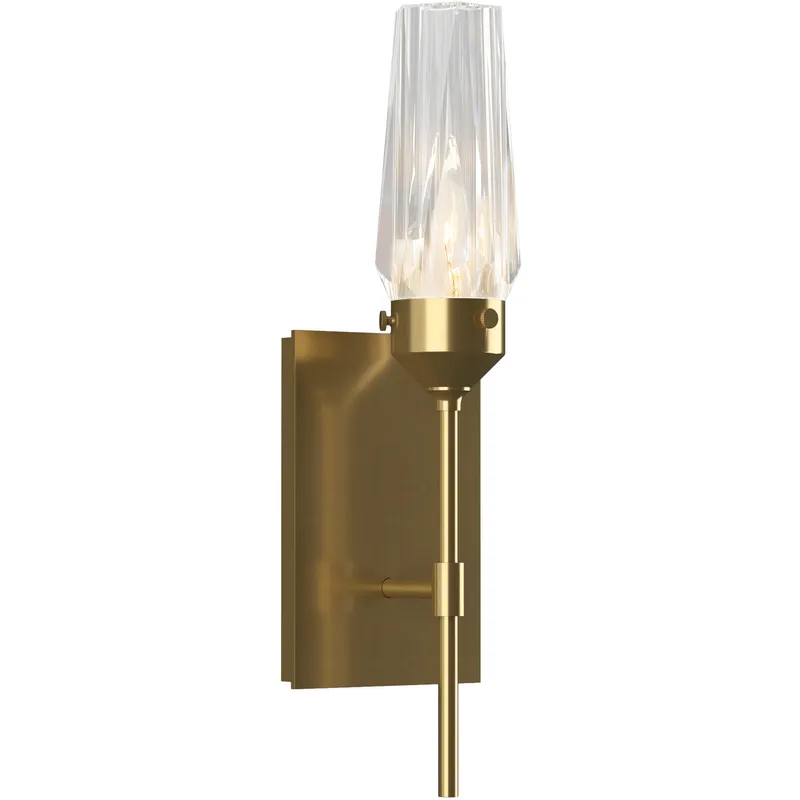 Luma 1 Light 4.5 inch Modern Brass ADA Sconce Wall Light