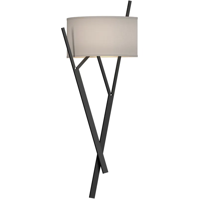 Arbo 2 Light 10 inch Black ADA Sconce Wall Light in Flax
