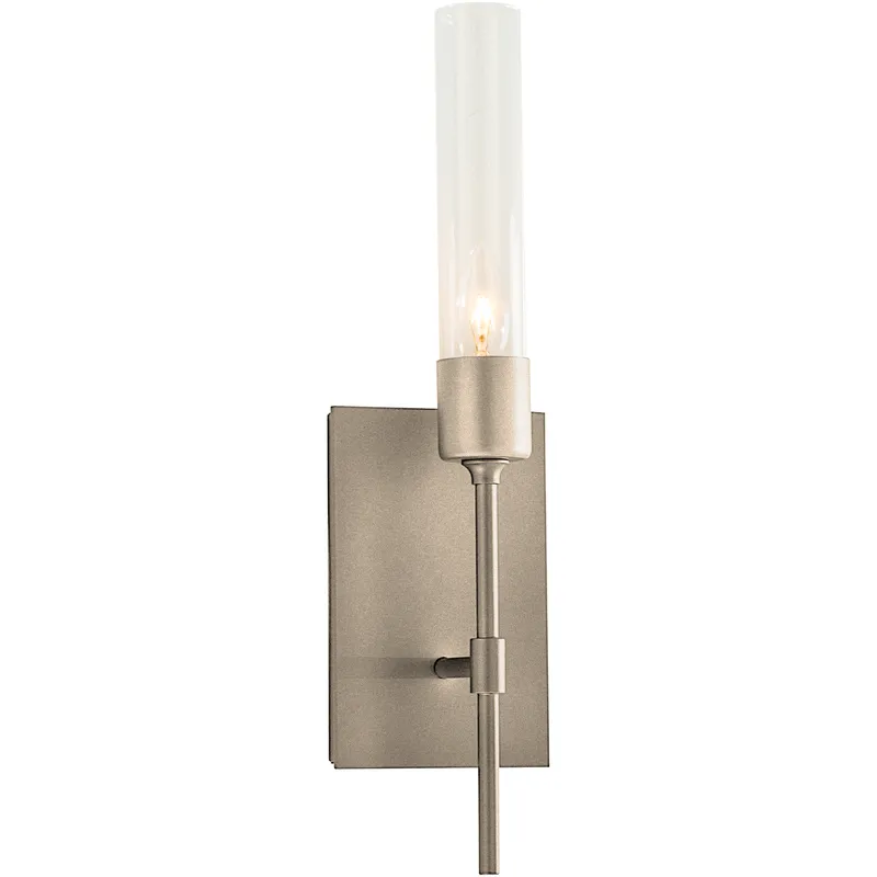 Vela 1 Light 4.5 inch Soft Gold ADA Sconce Wall Light in Clear