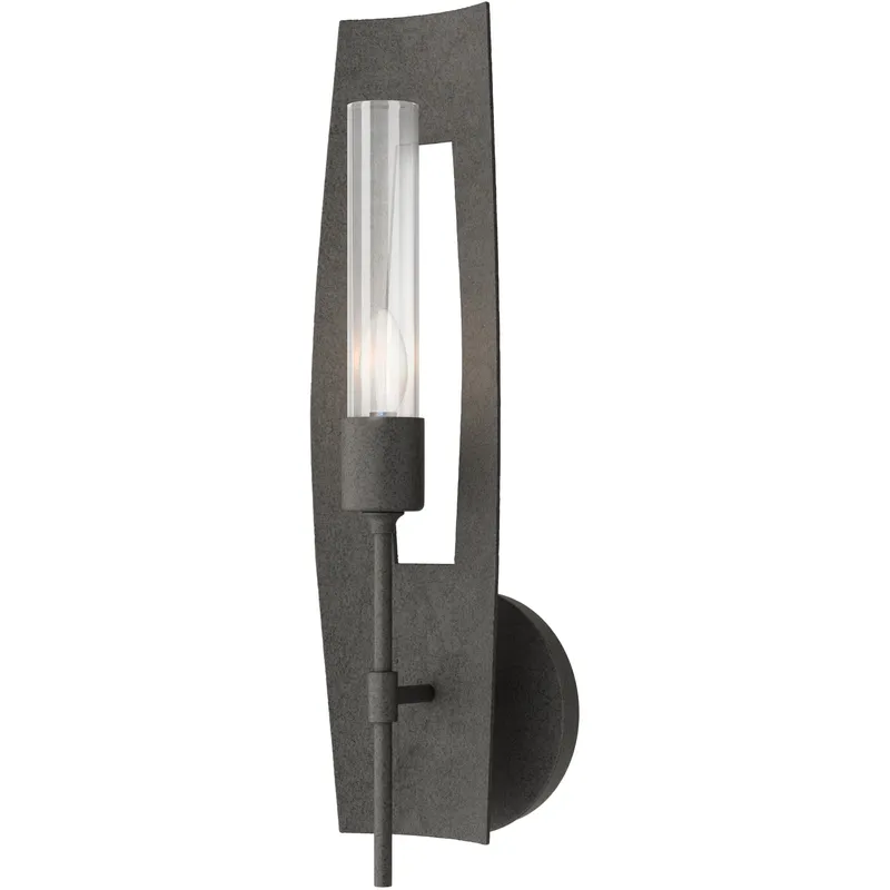 Passage 1 Light 5.3 inch Natural Iron Sconce Wall Light in Clear