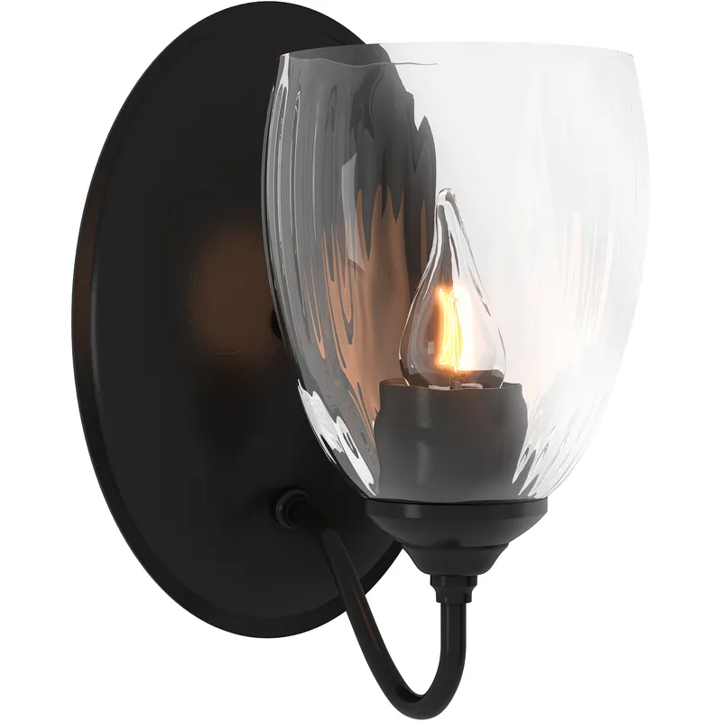 Simple Lines 1 Light 5.75 inch Black Sconce Wall Light