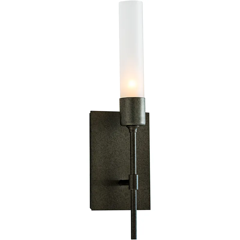 Vela 1 Light 4.5 inch Natural Iron ADA Sconce Wall Light in Frosted