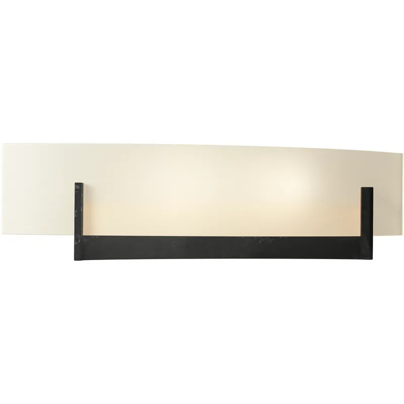 Axis 2 Light 17.3 inch Black ADA Sconce Wall Light in Opal