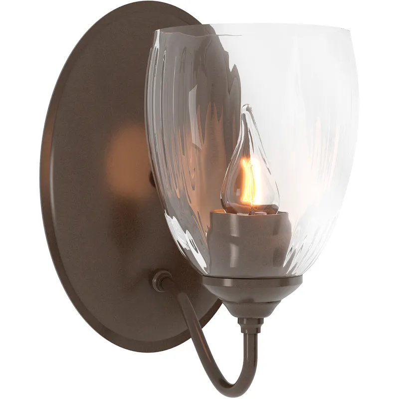 Simple Lines 1 Light 5.75 inch Bronze Sconce Wall Light