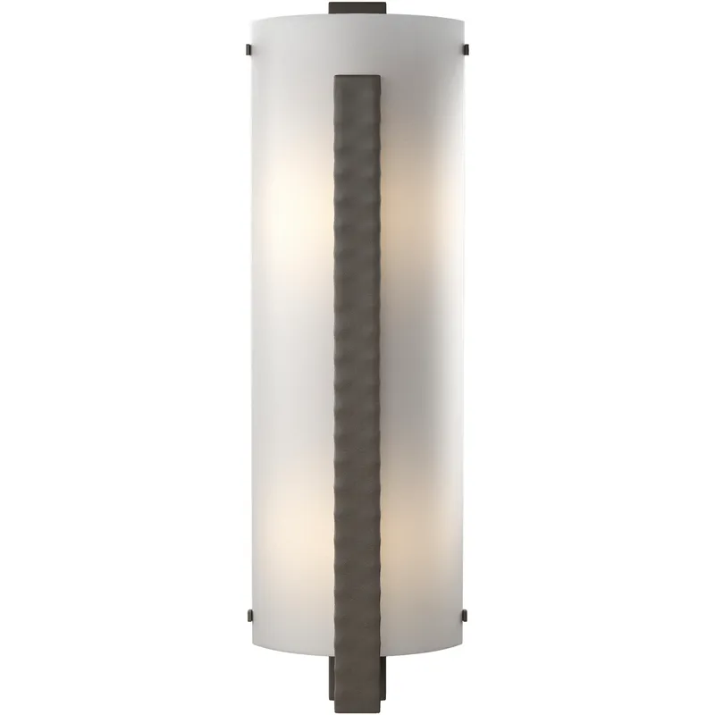 Forged Vertical Bar 2 Light 7.25 inch Dark Smoke ADA Sconce Wall Light, Large
