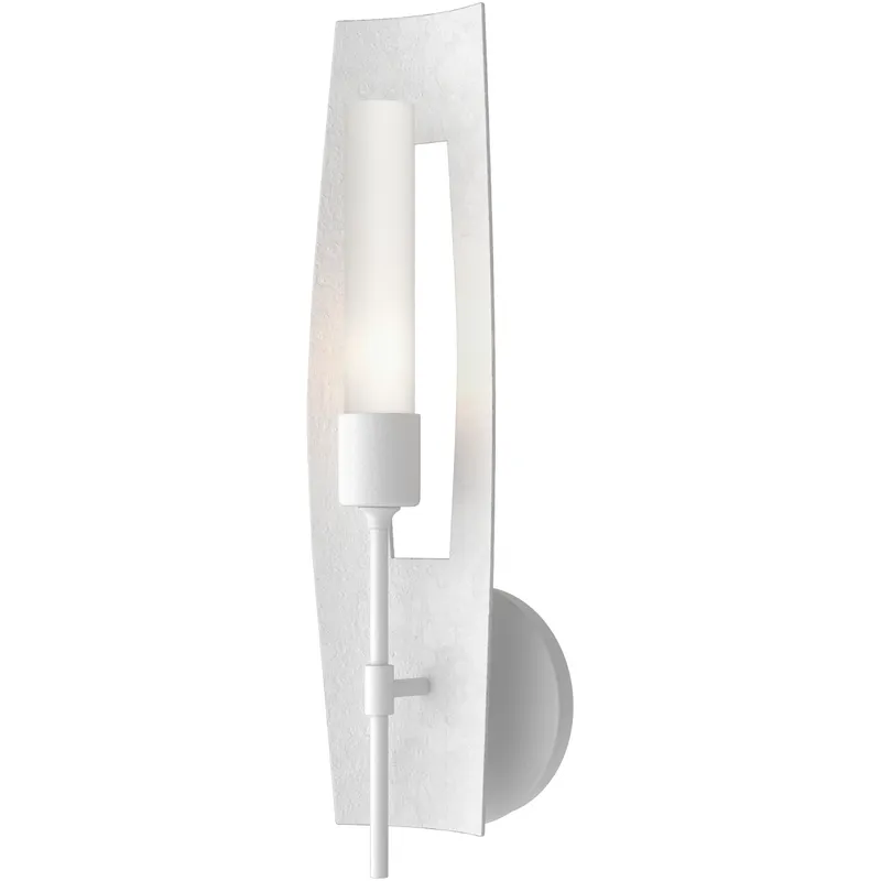 Passage 1 Light 5.3 inch White Sconce Wall Light in Frosted