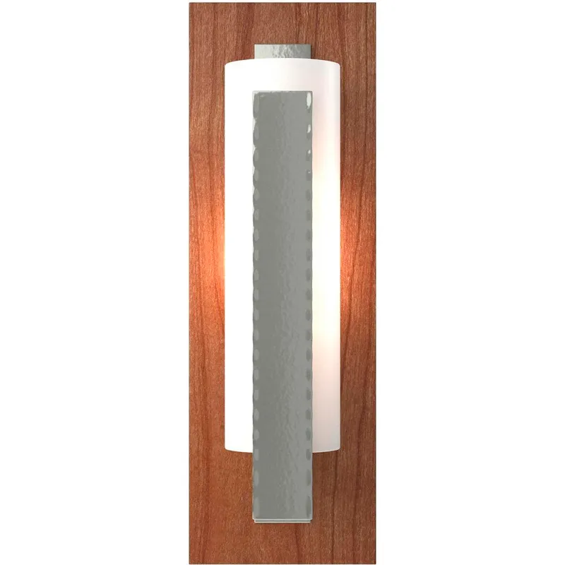 Forged Vertical Bar 1 Light 5 inch Sterling ADA Sconce Wall Light in Cherry