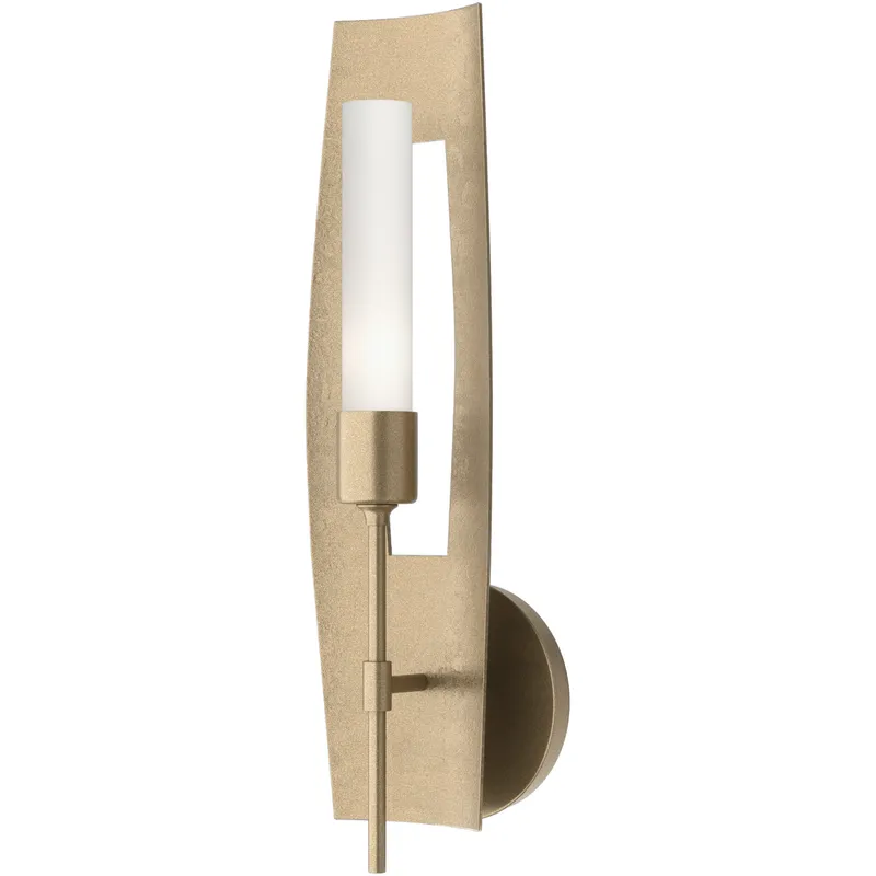 Passage 1 Light 5.3 inch Soft Gold Sconce Wall Light in Frosted