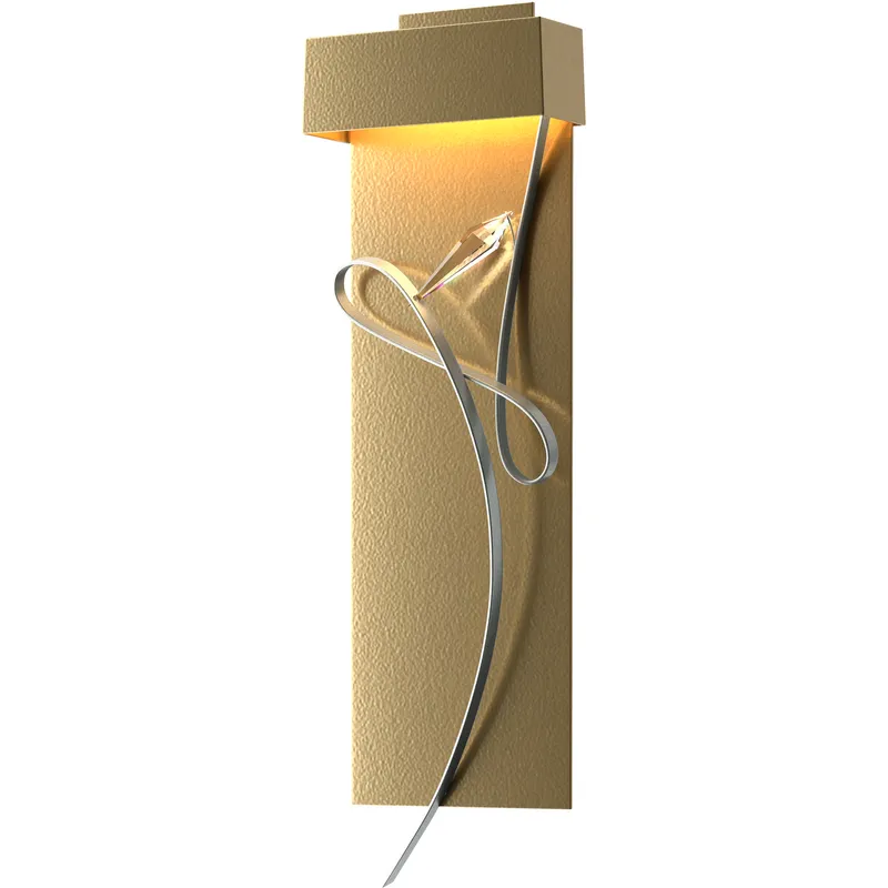 Rhapsody LED 8.6 inch Modern Brass and Vintage Platinum ADA Sconce Wall Light in Modern Brass/Vintage Platinum