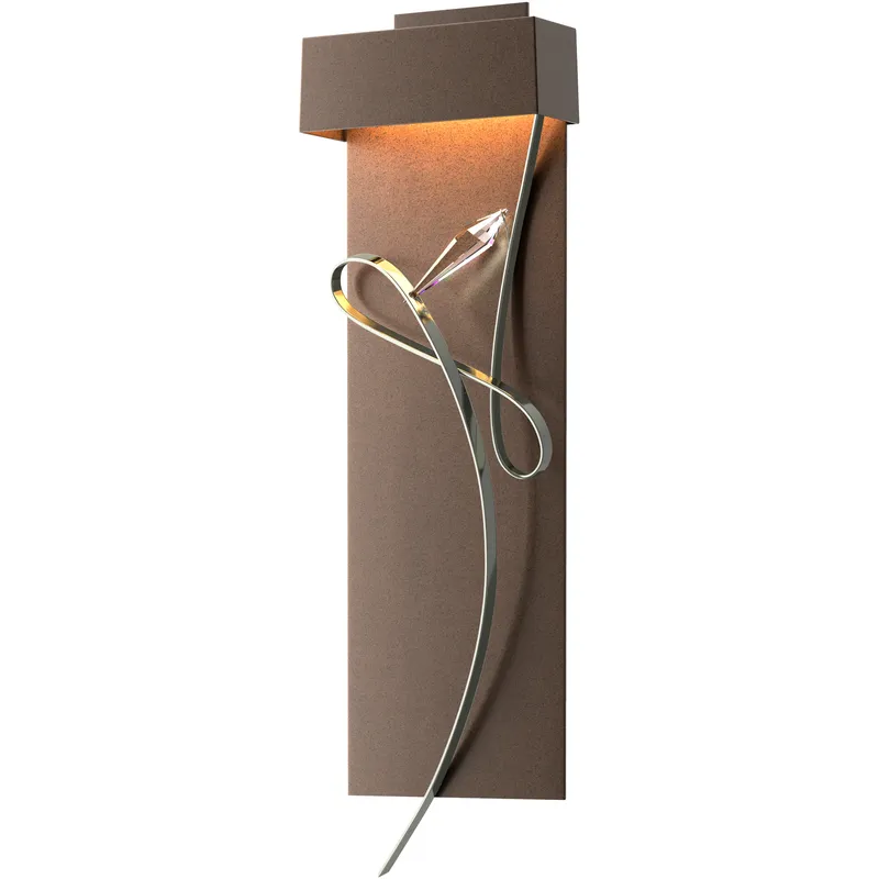 Rhapsody LED 8.6 inch Bronze and Sterling ADA Sconce Wall Light in Bronze/Sterling