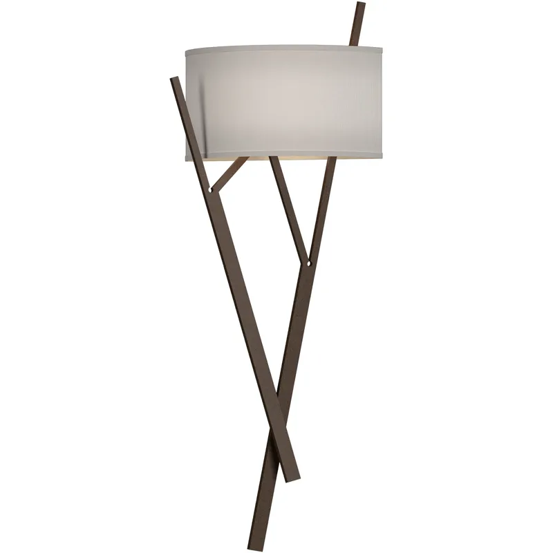 Arbo 2 Light 10 inch Bronze ADA Sconce Wall Light in Natural Anna