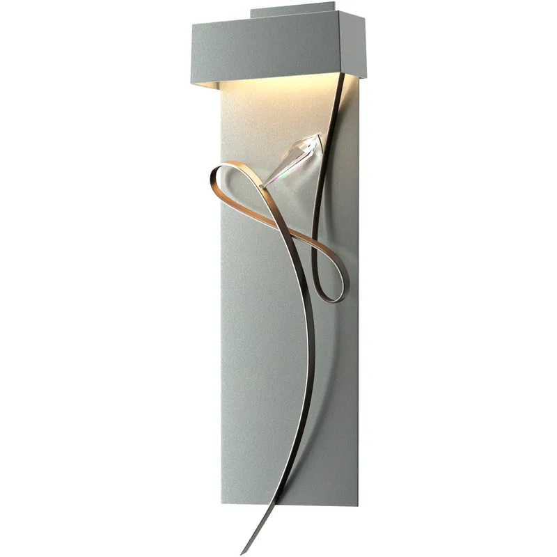 Rhapsody LED 8.6 inch Vintage Platinum and Dark Smoke ADA Sconce Wall Light in Vintage Platinum/Dark Smoke