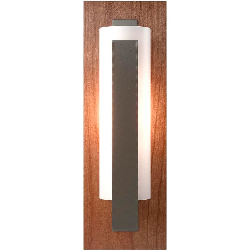 Forged Vertical Bar 1 Light 5 inch Dark Smoke ADA Sconce Wall Light in Cherry