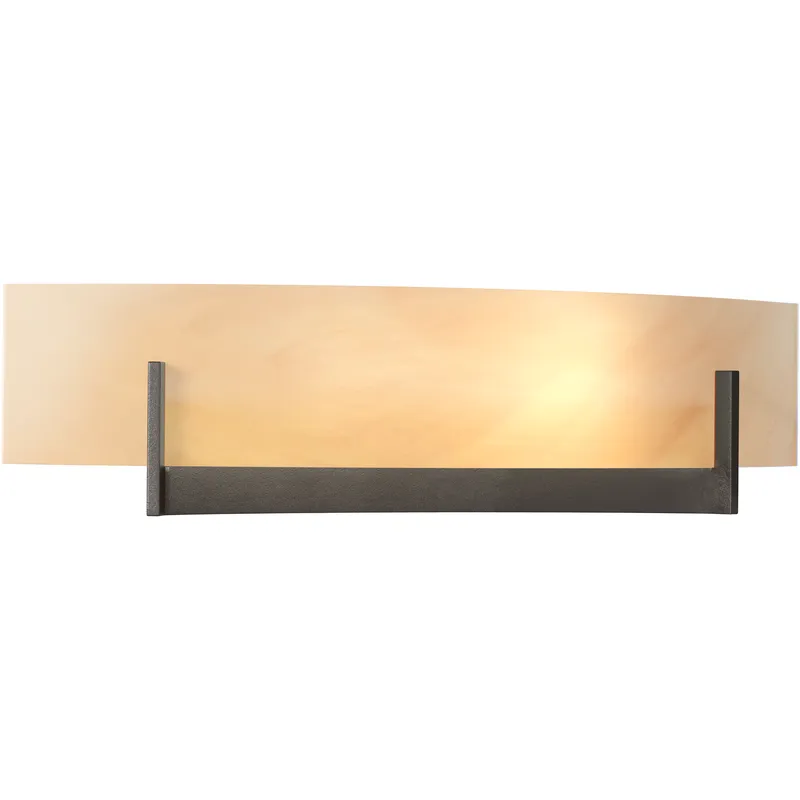 Axis 2 Light 17.3 inch Oil Rubbed Bronze ADA Sconce Wall Light in Amber Swirl