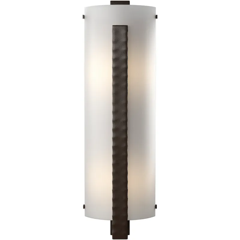 Forged Vertical Bar 2 Light 7.25 inch Oil Rubbed Bronze ADA Sconce Wall Light, Large