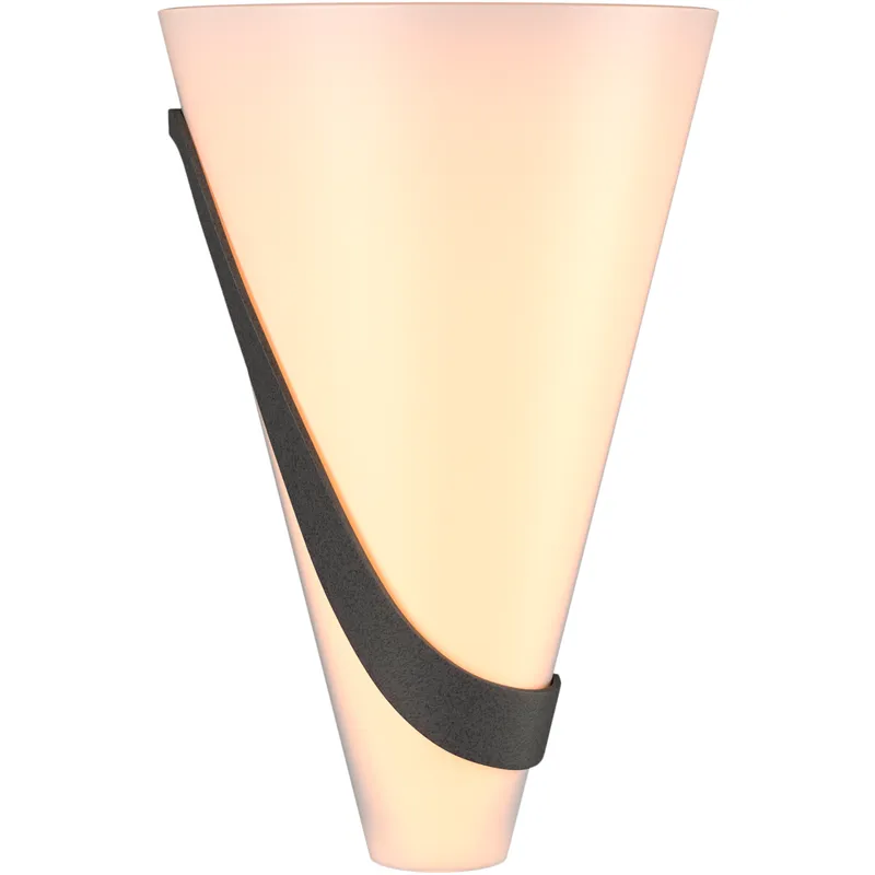 Half Cone 2 Light 8 inch Natural Iron Sconce Wall Light, Left