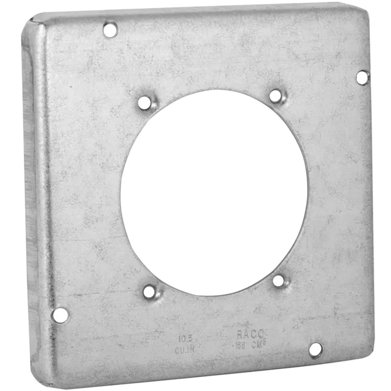 4-11/16" Square Exposed Work Cover, (1) 30 - 60A Single Receptacle