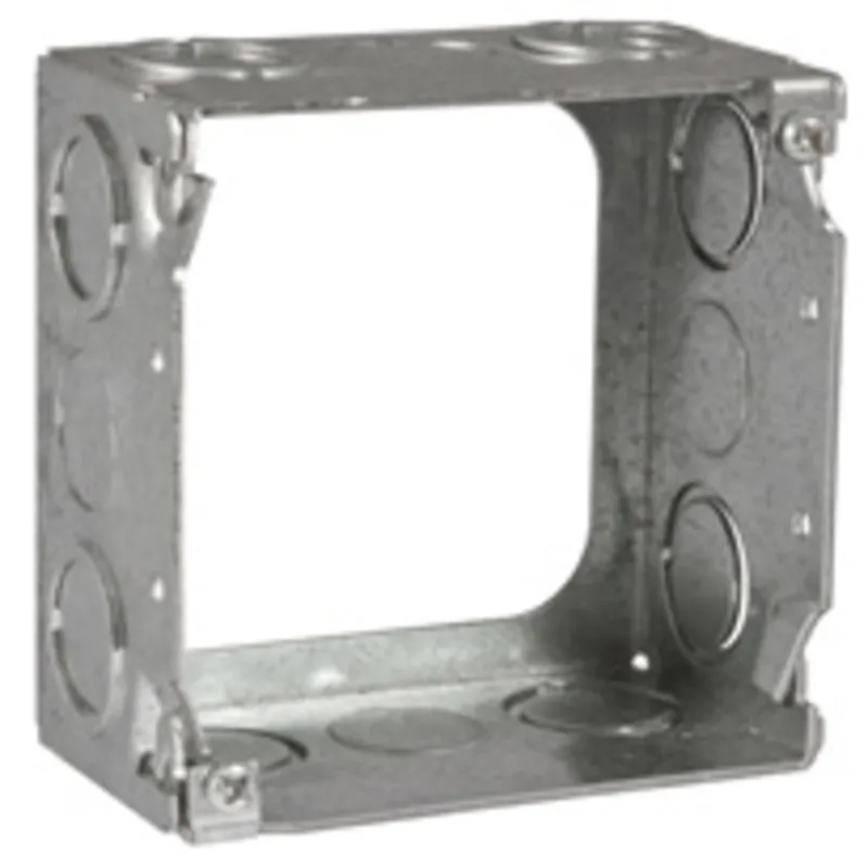 4" Square Extension Ring, 2-1/8" Deep, Welded, Metallic