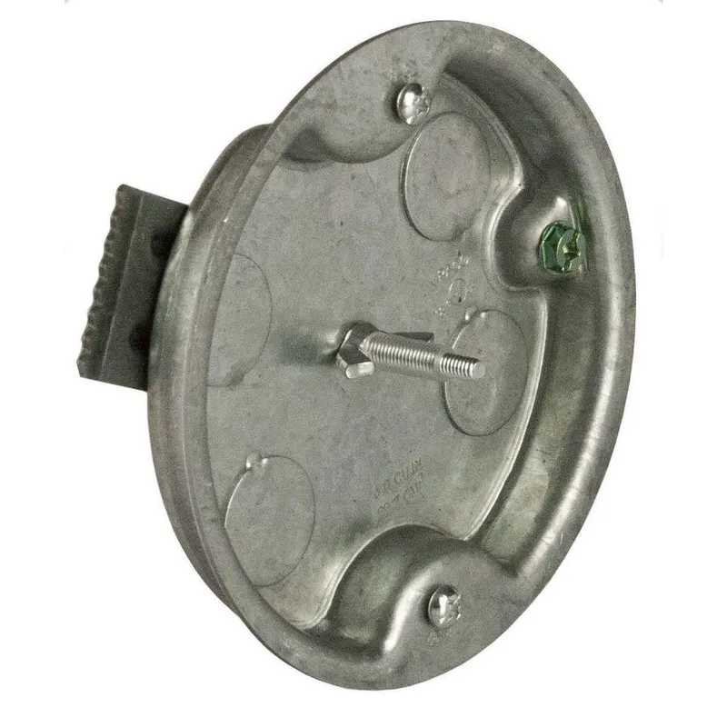 4 In. Round Ceiling Rated Box, 1/2 In. Deep, Old Work