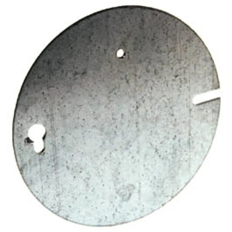 Concrete Ring Cover, 4-1/2", Flat, Blank, Steel