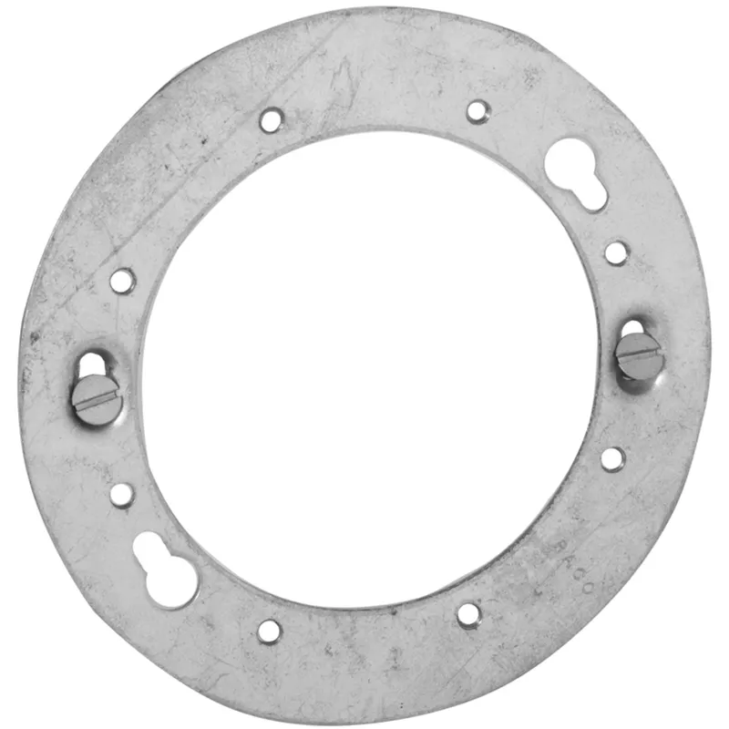 Adapter Plate/Concrete ring Cover, Diameter: 4-1/2", Metallic