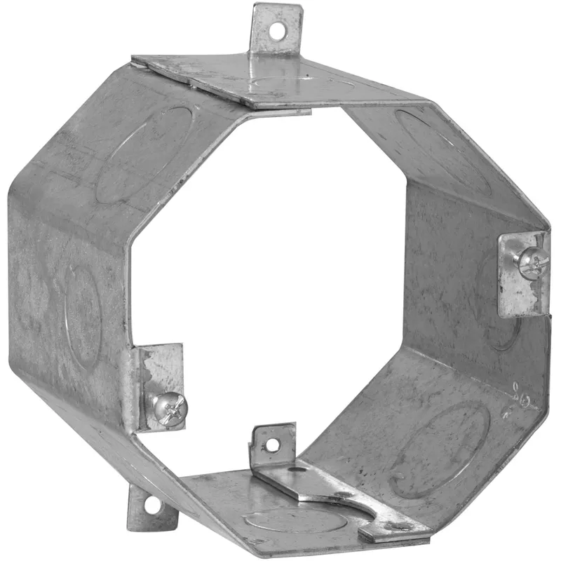Concrete Ring, 3" Deep, 1/2" & 3/4" KOs, Steel
