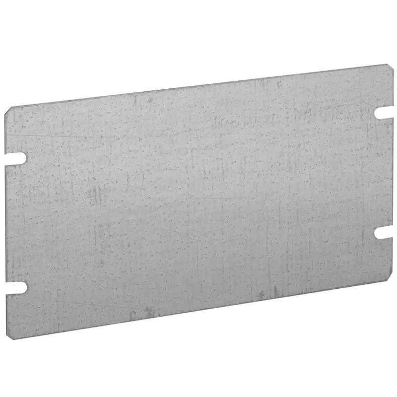 Gang Box Cover, 3 Gang, Flat, Blank, Drawn, Steel