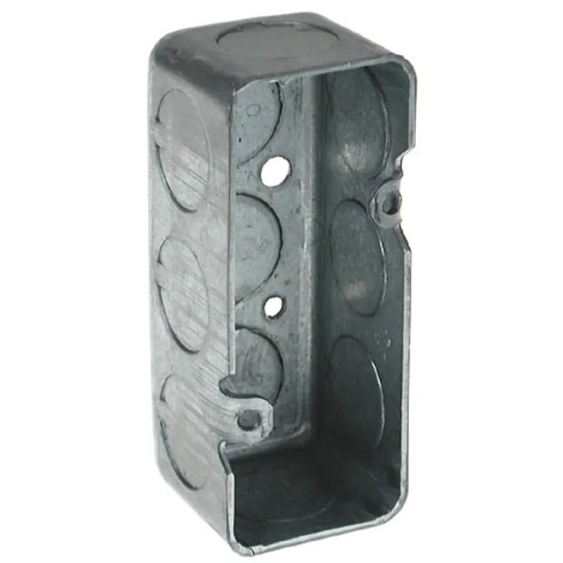 Handy Box, Depth: 1-1/2", 1/2" KOs, Steel