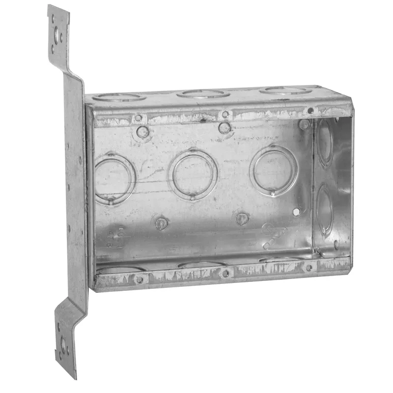 Switch Box, Non-Gangable, 3 Gang, Steel, 2-1/2" Deep, FM Bracket