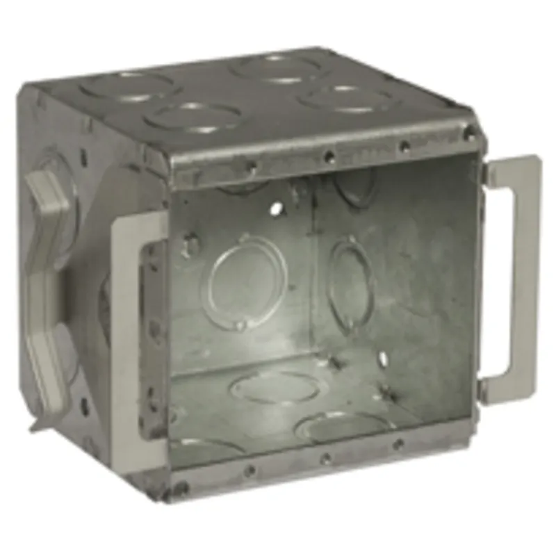 Masonry Box, Type: Block-Loc, 2-Gang, Welded, 3-1/2" Depth, Steel