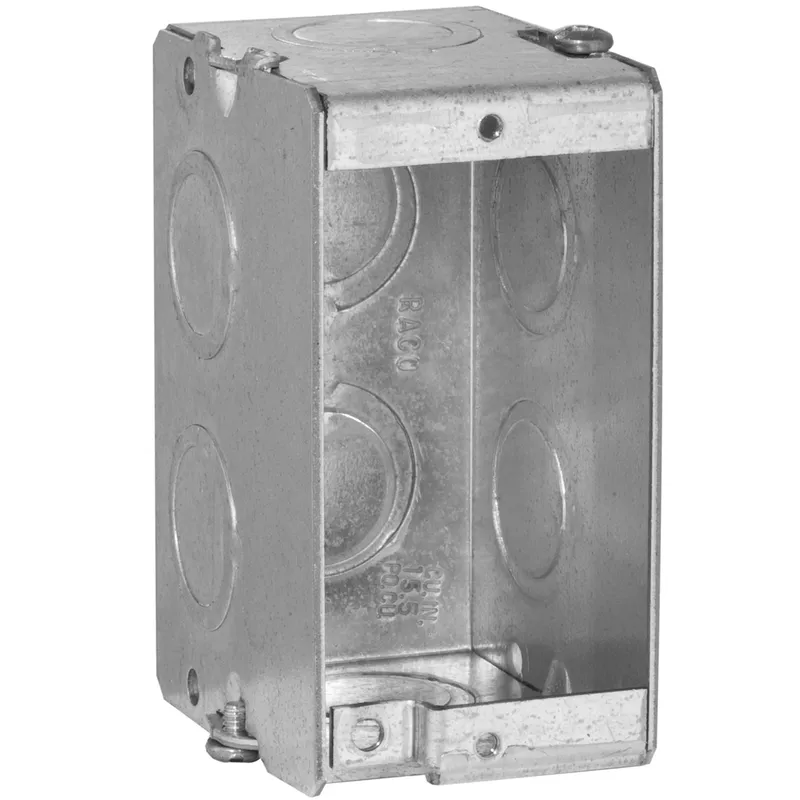Masonry Box, 1-Gang, 2-1/2" Deep, Gangable