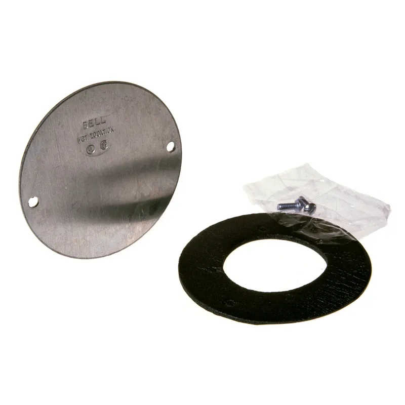 Weatherproof Cover, Round, Blank, 4" Diameter, Aluminum Die Cast