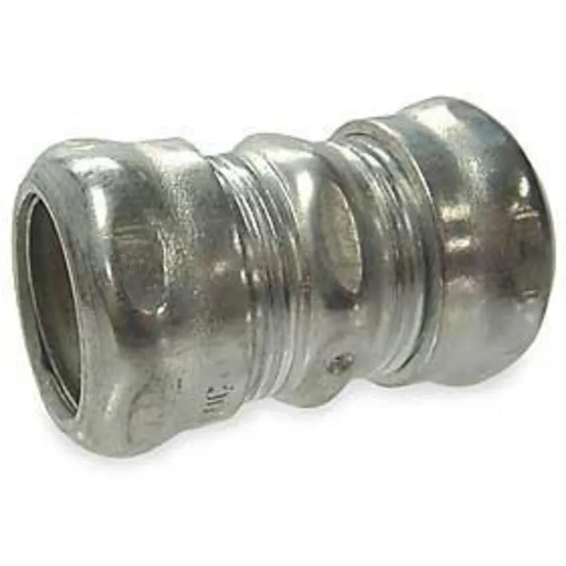 EMT Compression Coupling, 1-1/2 inch, Raintight, Steel