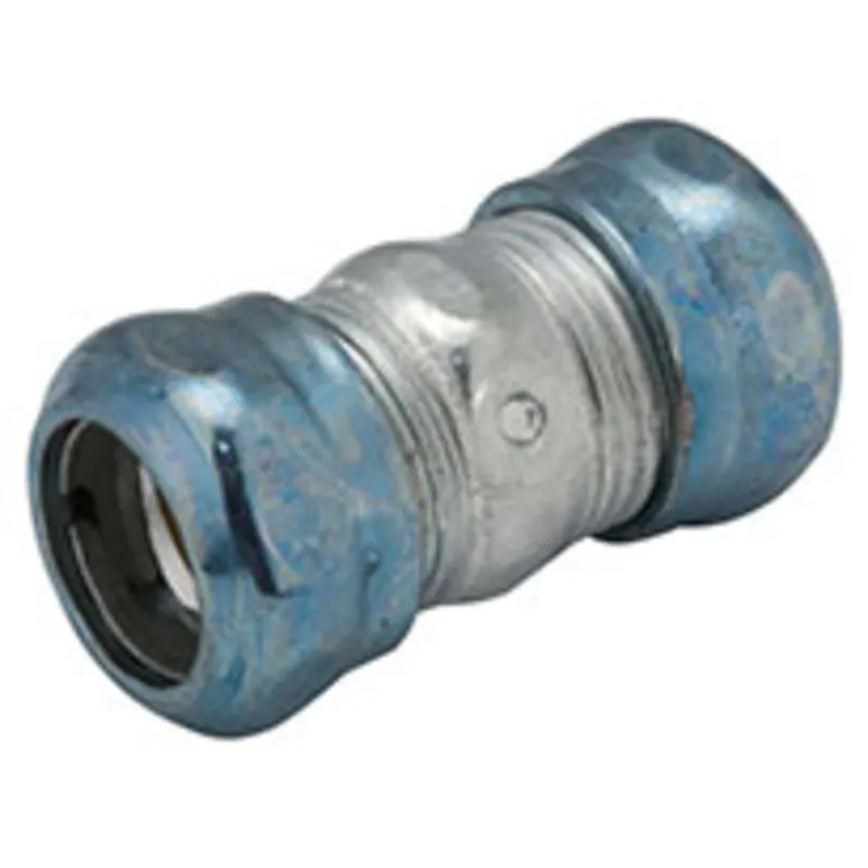 EMT Compression Coupling, 1/2", Raintight, Steel