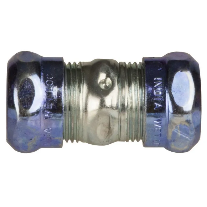 EMT Compression Coupling, 1", Raintight, Steel