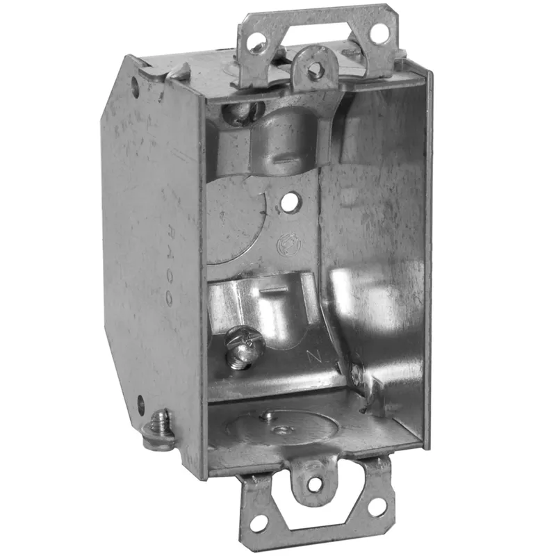 Switch Box, Gangable, 2-1/4" Deep, NM Clamps, Ears