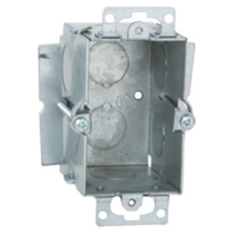 Switch Box, Gangable, 2-1/2" Deep, Conduit Knockouts, Ears