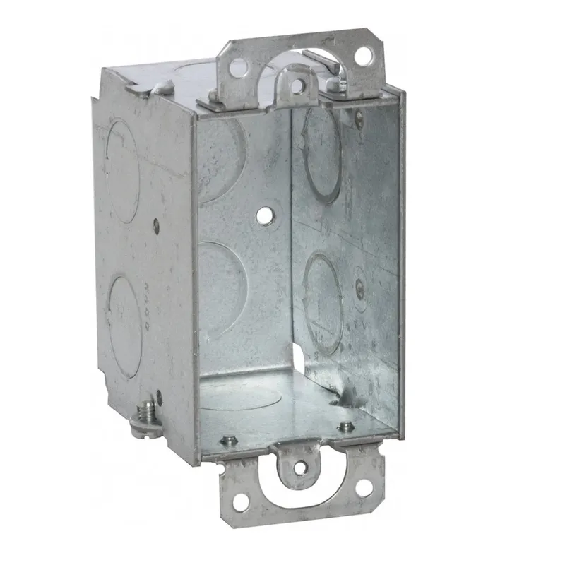 Switch Box, Gangable, 2-1/2" Deep, Conduit Knockouts, Ears