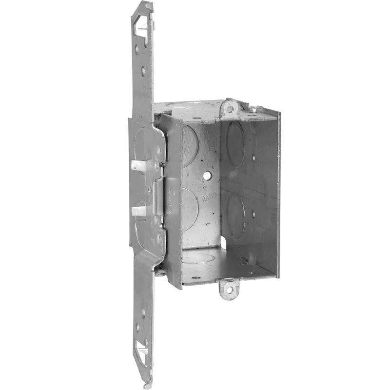 Switch Box, Gangable, 2-3/4" Deep, TS Bracket, Drawn, Steel
