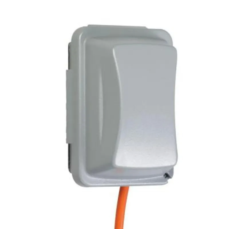 Weatherproof-In-Use Cover, 1-Gang, Universal, Horizontal/Vertical, Polycorbonate, Gray