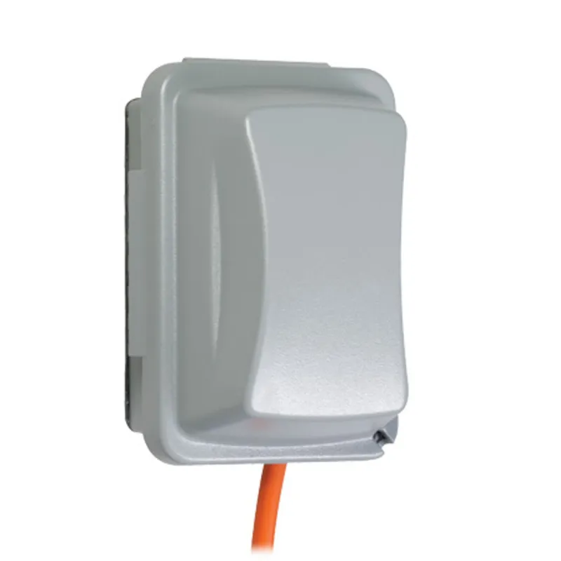 Weatherproof-In-Use Cover, 1-Gang, Universal, Horizontal/Vertical, Polycorbonate, Gray