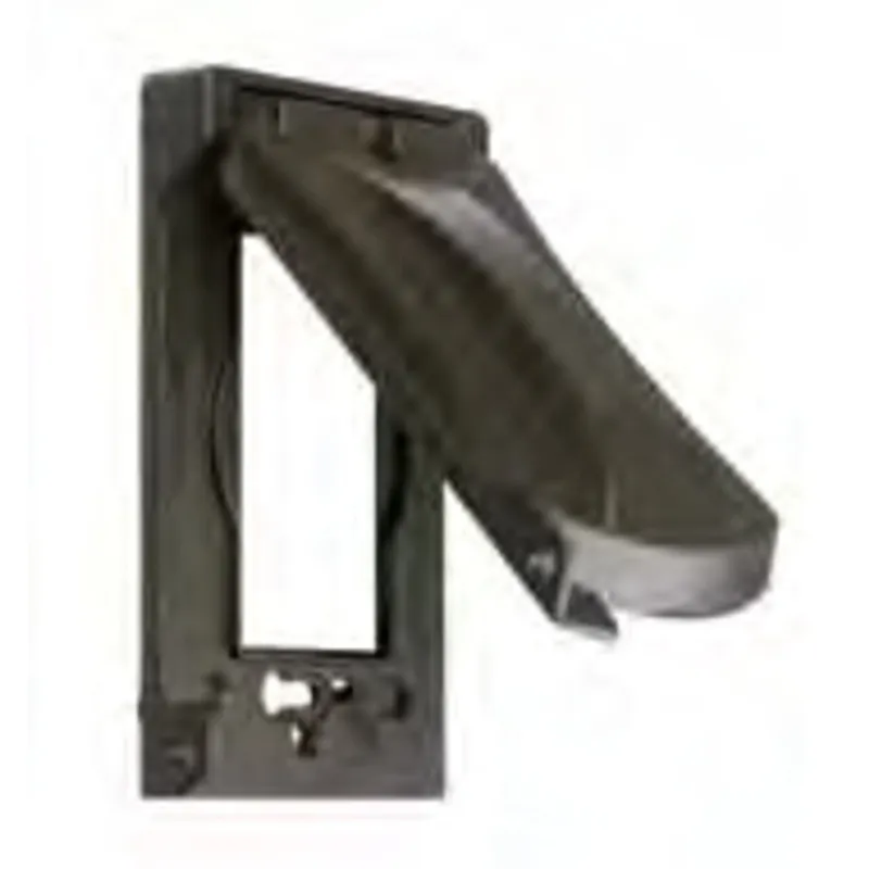 Weatherproof Cover, 1-Gang, Universal, Horizontal/Vertical, Aluminum, Bronze