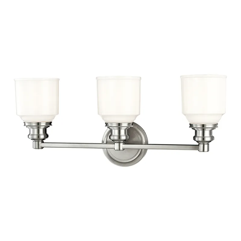 Windham 3 Light 22.5 inch Polished Nickel Bath and Vanity Wall Light