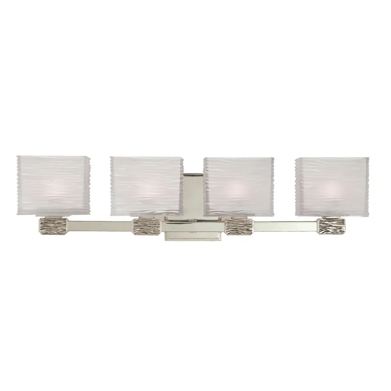 Hartsdale 4 Light 26 inch Satin Nickel Bath and Vanity Wall Light