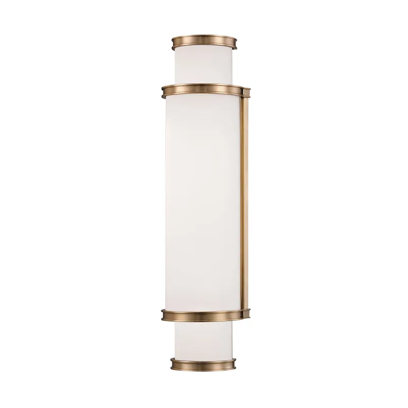 Malcolm LED 4.75 inch Aged Brass Bath Light Wall Light, White