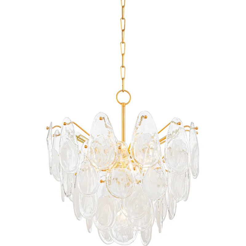 Darcia 7 Light 24 inch Aged Brass Chandelier Ceiling Light