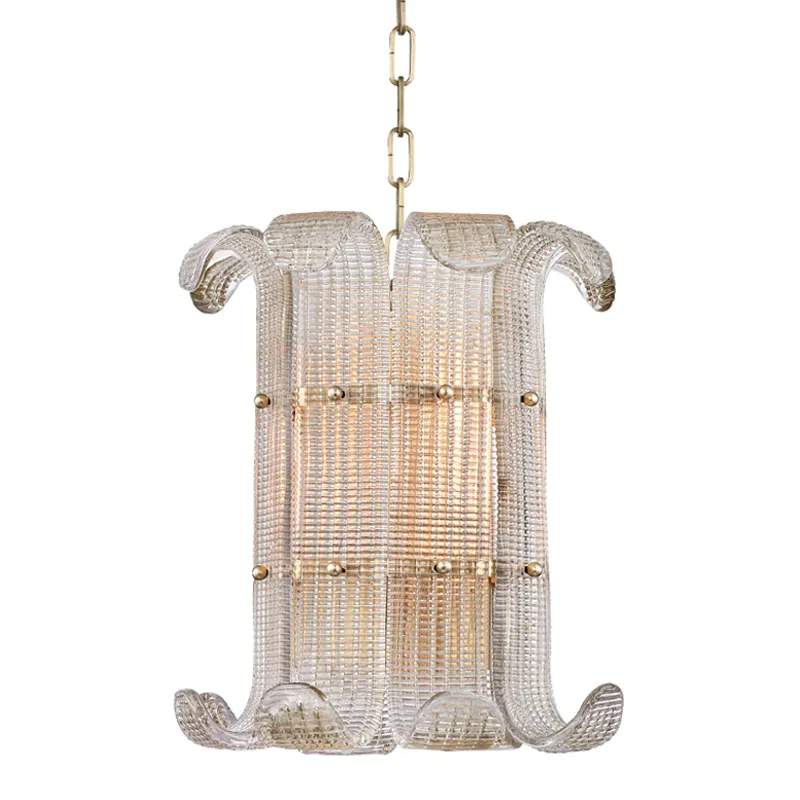 Brasher 4 Light 14.5 inch Aged Brass Chandelier Ceiling Light